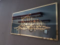 Beautiful Acrylic Mirror Wall Art - Laser Cut Design for Living Room and Bedroom Decor. 