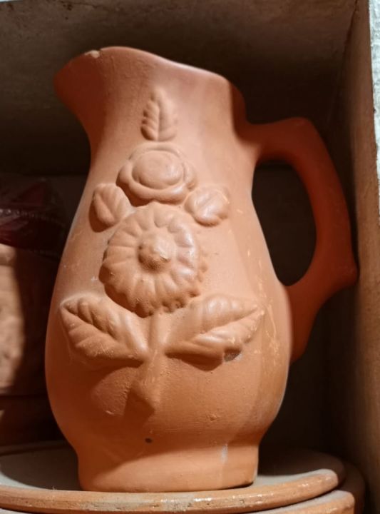 Clay Jug for drinking water| Handmade Natural Clay for Natural Cool Water | Drink Pot & Home Decor | Clay Crockery Pots | Earthen Crockery Pots | Terracotta Crockery Pots