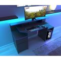 Gaming Desk, Computer Desk, Workstation For Large PC, Gaming Desk Or Home Office Desk, Perfect Black Desk With Drawers & Storage. 