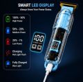 Hair Trimmer for Men Rechargeable Beard Trimmer Professional Cordless Hair Clipper and Shaver with Transparent T Blade and LED Display USB Charging Barber Grooming Kit for Mustache and Hair Cutting Machine. 
