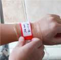 Hospital Bracelets And Patient ID Barcode Wrist Bands 100 pcs size  infant. 