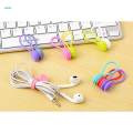3x Silicone Magnetic Organizer Cord Earphone Clip Wire Holder Winder Wrap B#. 