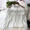 NEELUM V  Cinderella Ruffle Mesh Top. 