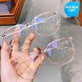 Blue Light Glasses Light Optical Transparent Eyewear Round Spectacle for Computer Eye Fashion. 