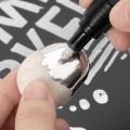 【HOT】 Metallic Mirror Silver Marker Pen Art Paint Markers Liquid Chrome Silver Pens Waterproof Reflective Metal Effect Craftwork Pen. 