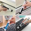 Household 2 In 1 Cleaning Brush Tool Multipurpose Window Door Keyboard Cleaning Brush Tool Computer Removal Clean Quick Slit Device Portable Corner Spoon Duster. 