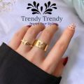 Trendy Trendy Gold Butterfly Rings For Women Men Lover Rings For Couple Size Adjustable Couple Rings. 