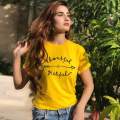 Summer Half Seleeve Printed Casual O_Neck T-Shirt For Girls And Women. 