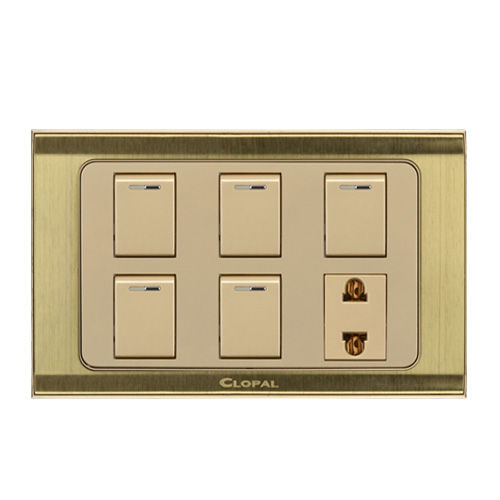 Clopal Prime Series 5 switches + 1 socket Board Superior Quality | Daraz.pk