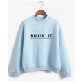 Killin' It Printed Cotton Fleece Pull Over Sweat Shirt For Man. 