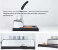 Steel Base 21 Hole Comb Binding Labor Saving Book Binding Machine. 