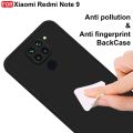 Xiaomi Redmi Note 9, Xiaomi Redmi 10X 4G Soft TPU Black Back Cover, Shock-Absorbing, Fingerprint-Resistant, Lightweight, Durable Protection. 
