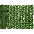Artificial Ivy Privacy Fence Screen, 118X19.6in Artificial Hedges Fence and Faux Ivy Vine Leaf Decoration for Garden. 