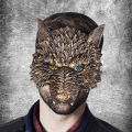 Wolf Half Face Mask Cosplay Costume Masquerade Mask Gold Wolf Mask Half Face Mask For Props Kids Adult Headgear. 