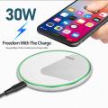 KEPHE USB C Fast 100W Wireless Charger For Huawei P30 Pro Xiaomi Mi 9 Samsung S10 S9 10W Quick Charge for iPhone 11 XS XR X 8. 