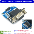 MAX3232 RS232 to TTL Serial Port Converter Module with Female DB9 Connector & Jumper Wires – Stable Communication for Arduino, PIC, ARM & Raspberry Pi by Electrica. 