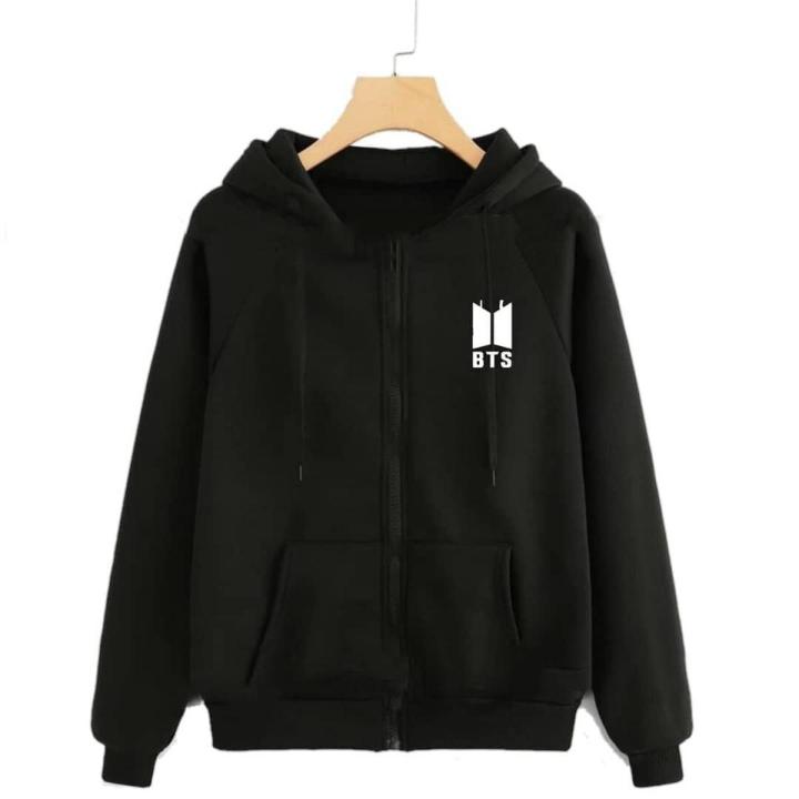 BTS [MOS ON:E] ZIP-UP HOODY (black) L 公式 【公式通販】