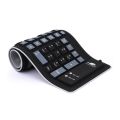 New Portable Silent Foldable Silicone Keyboard USB Wired Flexible Soft Waterproof Roll Up Silica Gel Keyboard for PC Laptop. 