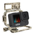 Go Pro 9 Camouflage Plastic Protective Frame Housing Case Box For Gopro Hero 9 Black Action Camera Accessories. 