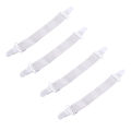 4Pcs/Set Nylon Elastic Band Bed Sheet Fix Buckle Strong Plastic Clips Holder Bed Sheets Fasteners Clip RE. 