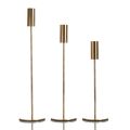 3 in 1 Candle Holder Stand for home office and dinning table decoration Black and Gold Color BY EMPIRE COLLECTION. 