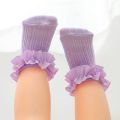 【HOT】 2022 Fashion Newborn Toddlers Girls Ruffled Socks Frilly Cotton Ankle Socks With Lacework Decoration 0-12Y Baby Boy Baby Clothes. 