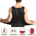 Men Sweat Sauna Vest Zippered Body Shaper Vest Corset Training Suit Chlorine Fiber Waist Trainer Vest For Fitness Slimming Vest. 