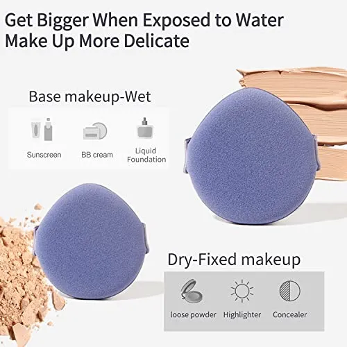 FANTZEI%206%20Pieces%20Mini%20Powder%20Puff%20Face%20Soft%20Makeup%20Puff%20Velour%20Cosmetic%20Foundation%20Blender%20Sponge%20In%20Different%206%20Colors%20Beauty%20Makeup%20Tools%20-%20Image%208