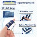 Finger Joint Brace Finger Straightener Trigger Finger Splint Adjustable Durable Adjustable Finger Fixing Belt Hand Splint Colorful Finger Brace Support Protector. 