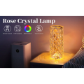 Crystal Diamond Lamp 16 Colors Changing with Remote Control USB Rechargeable Rose Light | Fancy Table Lamps for Home Decoration Gifts | For Drawing Room Corner / Floor & Bedroom Lampshade. 