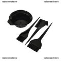 4 Pcs Hairdressing Salon Hair Brush Color Dye Brushes and Bowl Kit For Saloon And Parlor. 