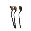 3 PCS Mini Wire Brush Set Steel Brass Nylon Brushes. 