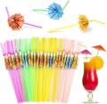 (20/30/50 Piece) Disposable Umbrella Straws - Decorative Party Umbrella Straw for Cocktail Drinks (Drinking Straws). 