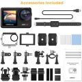 Campark V40 4K Action Camera 30FPS 20MP WiFi Waterproof Sports Camera with Touch Screen Video Vlogging Camera. 