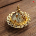 Incense Burner Hollow Golden Tower Oil Burner Arab Style Censer Holder For Home Hotel Incense Holder Yoga Ornaments Lonni. 