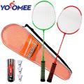 Yoomee 1 Pair Badminton Racket High Elastic Sponge Grip Badminton Racquet Bag Indoor Outdoor Sports badminton Set. 