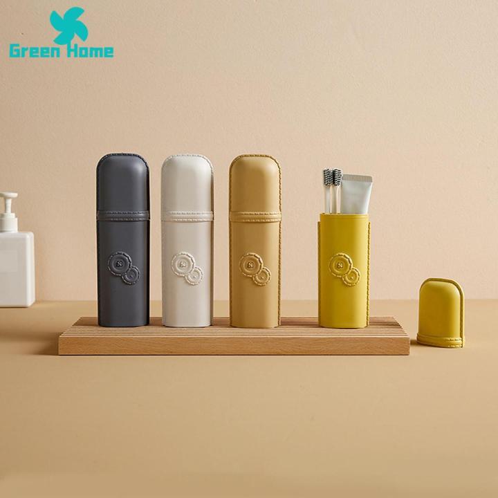 Green Home Toothbrush Holder Simple Style Fall Resistant Toothbrush Container Storage Case