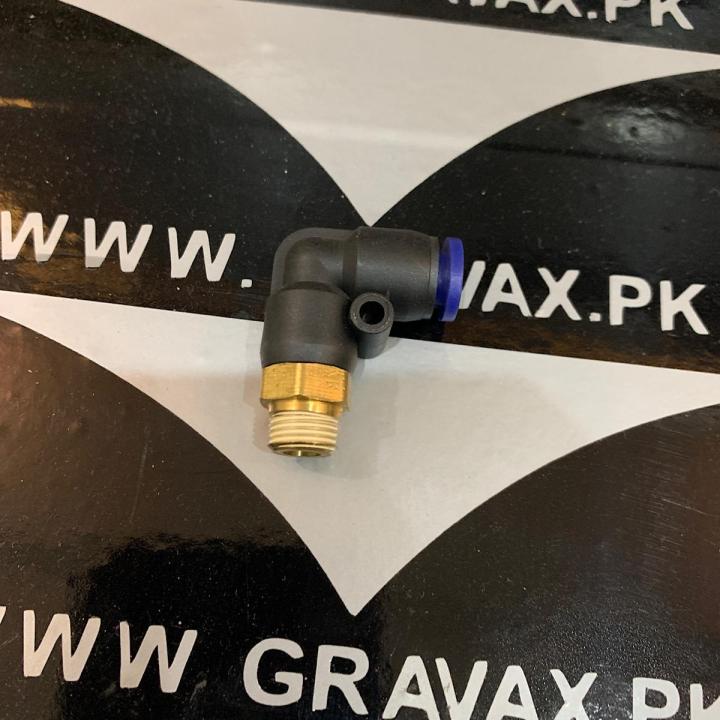 PL Elbow Air Connector Pneumatic Fitting Quick Fittings 1/8" Male Thread pipe size 6mm PL6-01 Push In