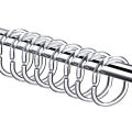 12pcs/ Set Twistable Transparent C-shaped Shower Curtain Hook Bathroom Hanging Ring. 