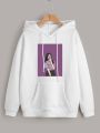 Hoodie For Girl & Women SELFIE Printed Kangaroo Hoodie Pocket Drawstring Pullovers Clothing Long Sleeves Export Quality Winter Wear. 