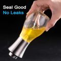 Oil Sprayer Mister Dispenser Olive Oil Bottle Atomizer Cooking Refillable Glass 200ml for BBQ Roasting Kitchen Salad Baking Frying with Mini Funnel. 
