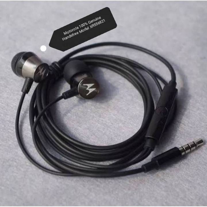 Earphone Handsfree For Motorola G2 / G3 / G4 / G4 Plus / G5 / G5 Plus / X Play / M / Turbo 1 / Turbo 2 - Black