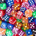 Ludo Mixed Colored Dices 20 Dices in Packet 14 mm. 