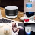 Mini Portable Bluetooth & Rechargeable Speaker with Multi Colors/Wireless Mini Speaker And also Rechargeable , USB Portable With Light And Multi Color Original Metal Body Portable Speaker. 