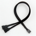 6Pcs PWM Fan Splitter Cable 2Way 4Pin Y Sleeved Extension Power Cable 1To2 Converter for PC Motherboard,Computer CPU Fan. 