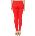 Stretchable Lycra Tights for Girls Ideal for Yoga and Gym Fashion Ethnic Wear Legging Solid Black Tights for Women for Casual in Red and Skin Free-Size Fits 26-38 inch Waist. 