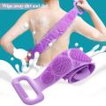 Silicone Back Scrub Bath Shower Silicone Body Brush Silicone Bath Towel Exfoliating Body Brush Belt Wash Body Wash Silicone Body Scrubber Belt. 
