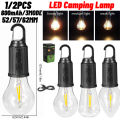 New Shape Rechargeable Built-in Battery Tungsten Bulb Camping Light Outdoor Decoration Bulb With Type-C Charging Cable, Tent Light with Hook 3 Modes Outdoor Lighting. 