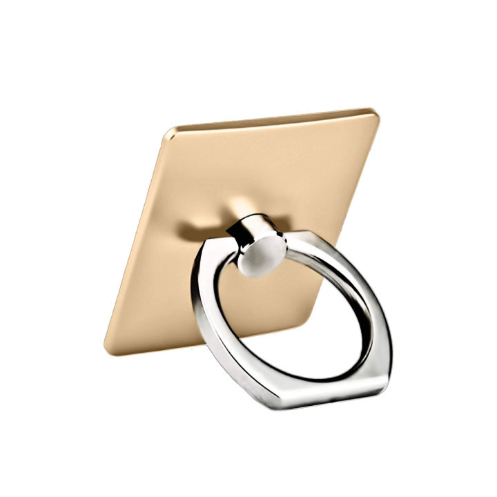 360° Rotating Metal Mobile Ring Holder for All Phones & Tablets Dual Tone Silver and Black