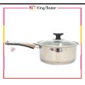 Sonex Mega Classic – Cooking Sauce Pan – Stainless Steel With Glass Lid. 